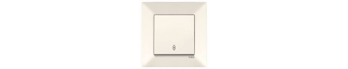 Вимикач 1кл крем прох VIKO Meridian Вимикач 1кл крем прох VIKO Meridian