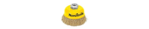 Щітка NOVO TOOLS 85 мм гофра торцева Щітка NOVO TOOLS 85 мм гофра торцева