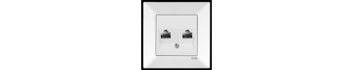 Розетка комп‘ютерна біла 0032WH VIKO Meridian Розетка комп‘ютерна біла 0032WH VIKO Meridian