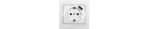 Розетка VIDEX з з / к +USB Розетка VIDEX з з / к +USB