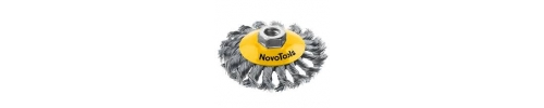 Щітка конічна Novo Tools плетіння сталь 100 мм Щітка конічна Novo Tools плетіння сталь 100 мм