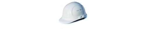 Каска будівельника біла